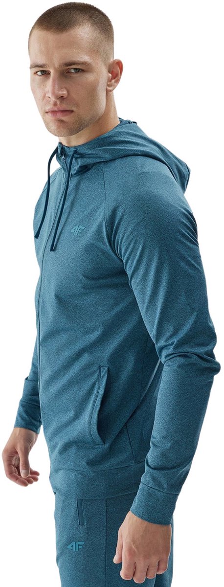 4F Sweater Heren Zeegroen Mêlée