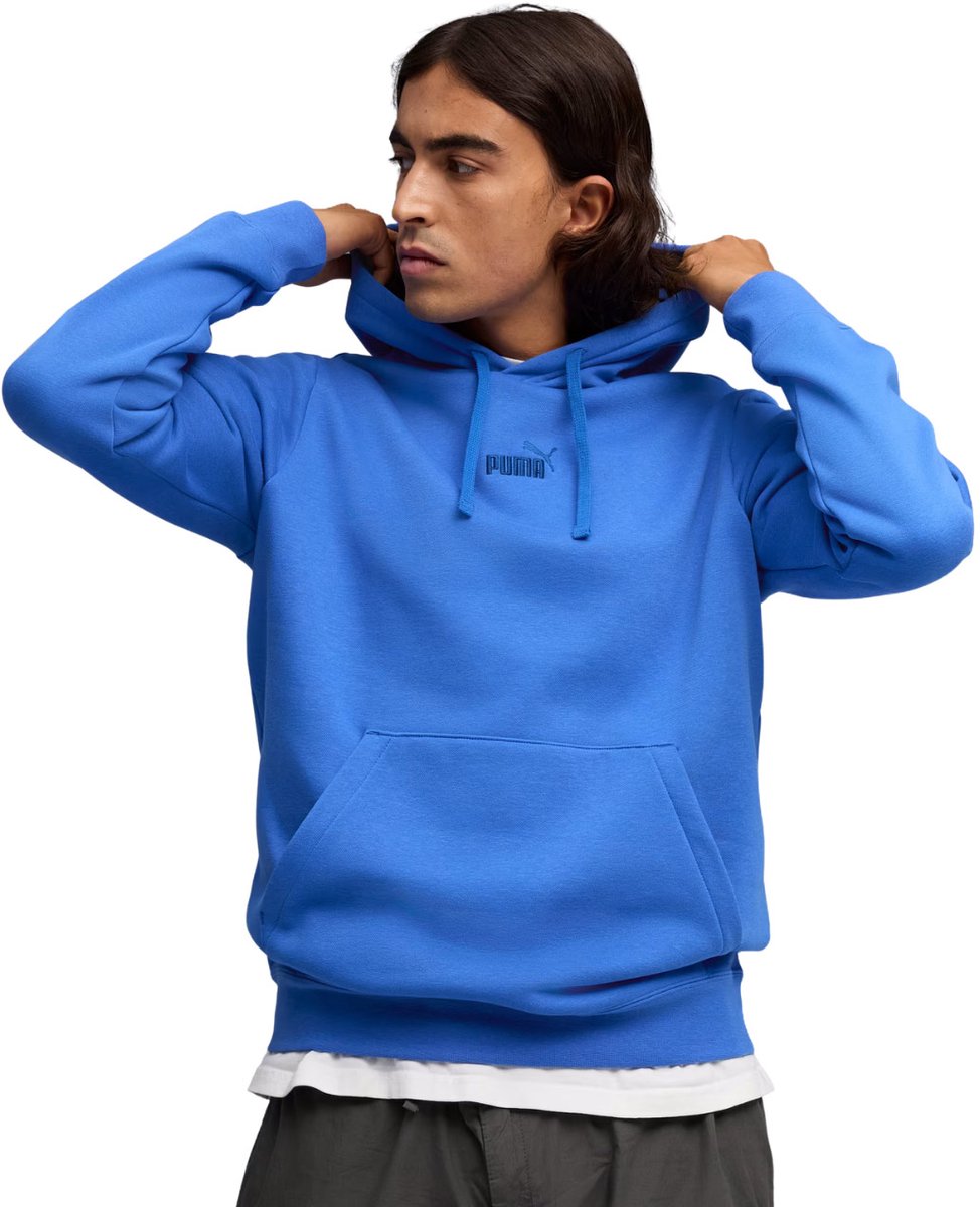 Puma Sweater Heren ESS No.1 Logo Centered Hoodie Blauw