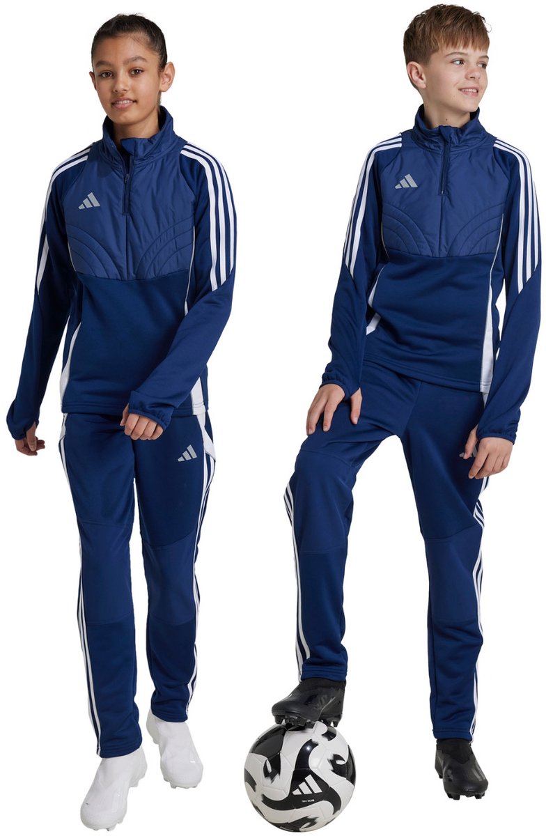 adidas Broek Kinderen Tiro 24 Winterized Blauw - Maat 140cm