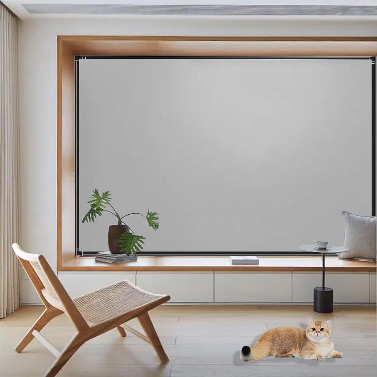 Verduisterende Rolgordijnen - Zonwering Raam - Slaapkamer Verduisteren - Hitte Koude Bescherming - 165 x 220 cm - Grijs