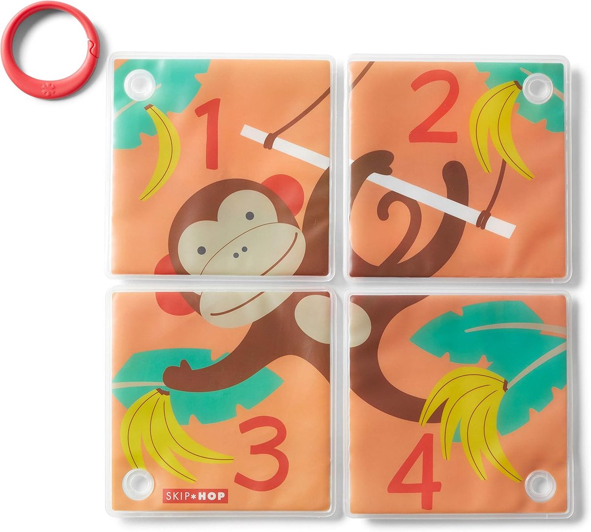Badpuzzel Boek - Leuke Bad Puzzel - Badtijd Spelen - Drijft en Plakt - 14 x 14 cm - Meerkleurig