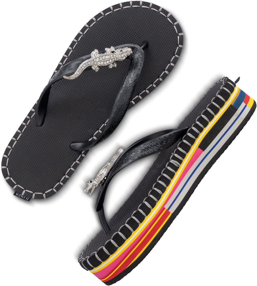 Uzurii | Teenslippers | Dames | black | Maat 37/38