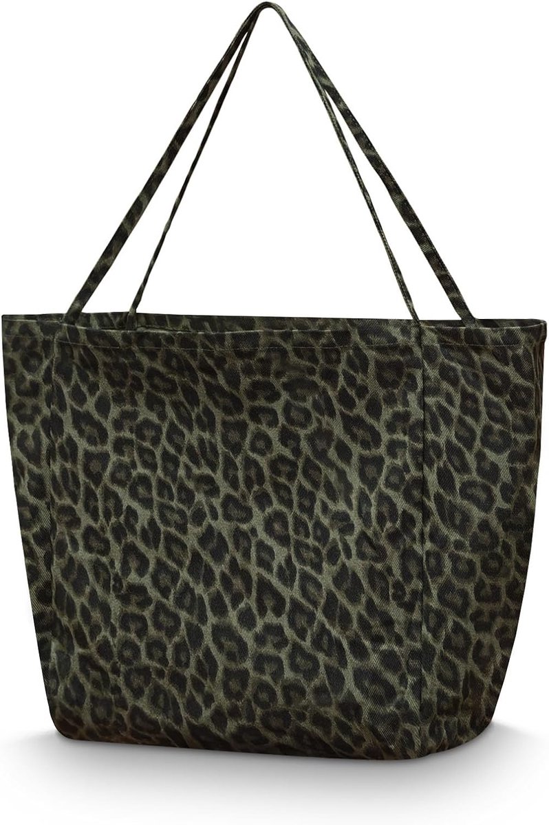 Grote Dames Shopper Tas - Ruime Stoffen Schoudertas voor Werk, Boodschappen en Reizen