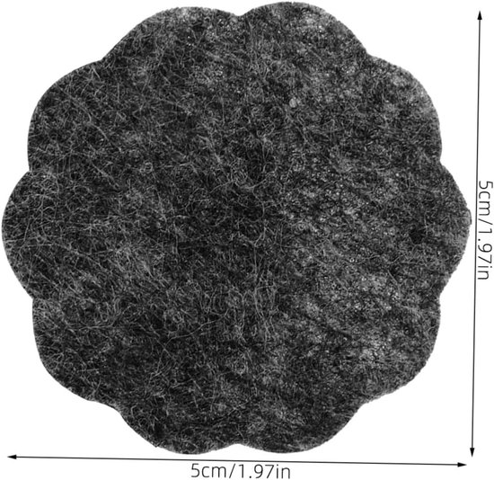 40 stuks-bloempotmat- Tuinmatten- Planten Mesh Pads- Bodem pads-plantenpot bonsai bodemrooster - Voorkomt Bodem Lekkage - Drainage en Ventilatie-5cm-Grijs — afbeelding 5