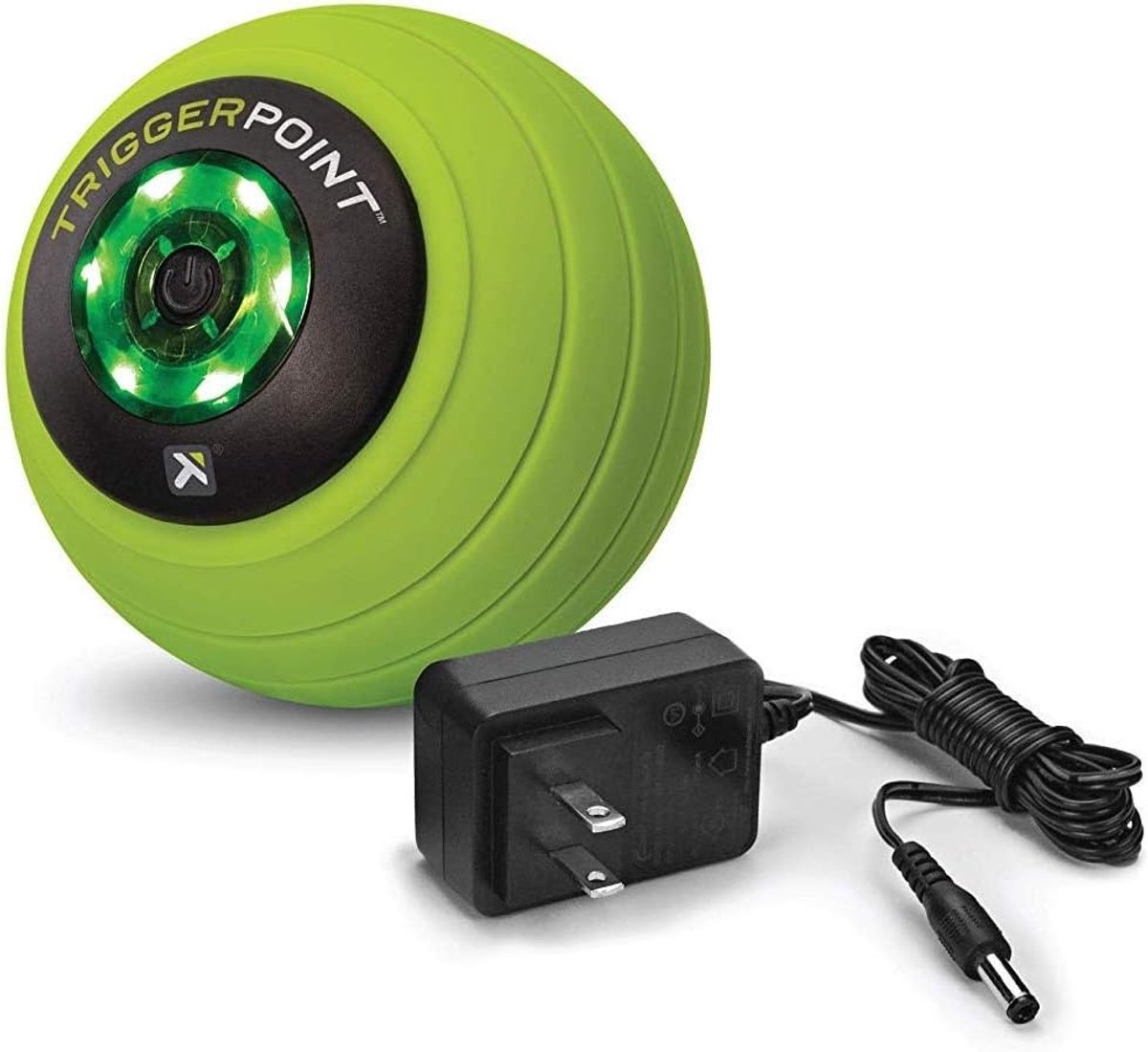 Massagebal - Trilbal - Spierherstel - Drie Vibratie Frequenties - 10 cm Diameter - Groen