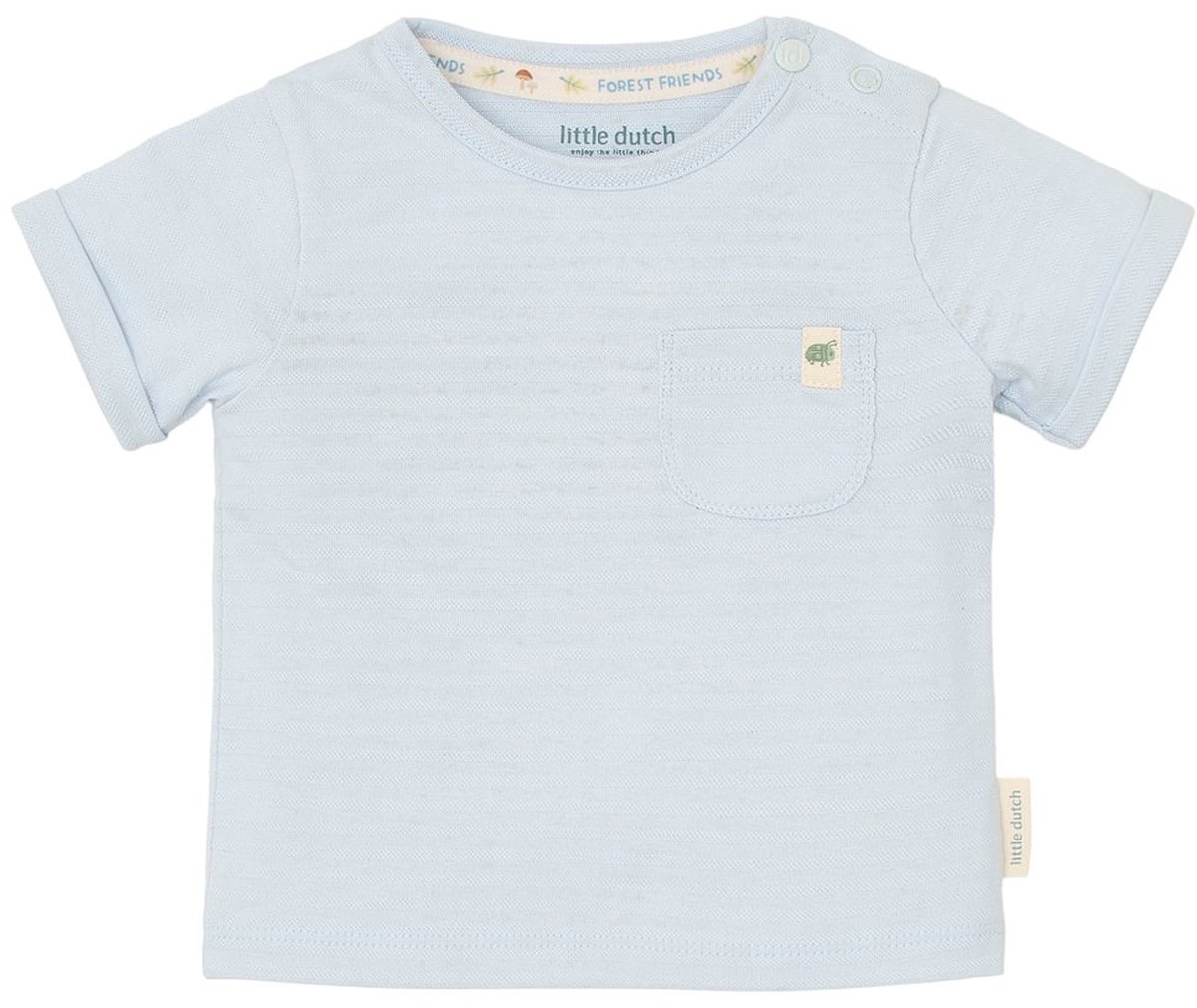 Little Dutch Korte Mouw T-Shirt - Maat 74 - Baby Blue