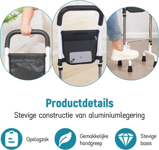 Sta-hulp voor Ouderen: Veilig Opstaan van Bed, Toilet en Bank — afbeelding 5