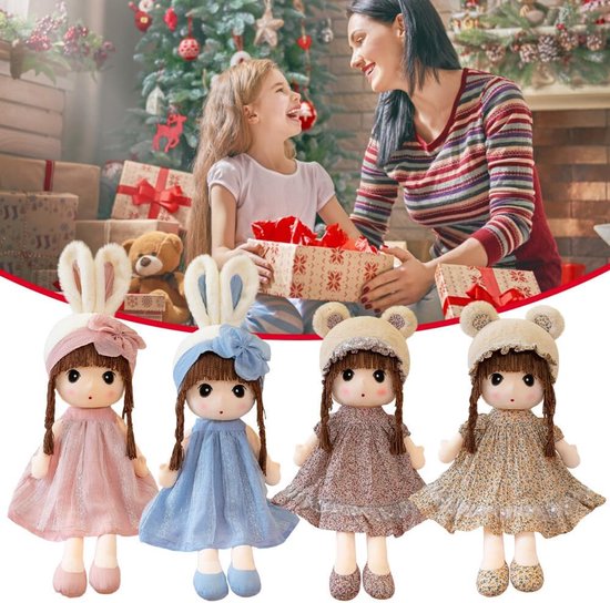 Pluchen Prinsespop 50 cm - Ragdoll Fee in Meerdere Kleuren - Zachte Knuffel voor Kinderen van Merkloos — afbeelding 5