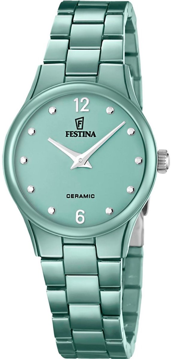 FESTINA DAMES GROEN CERAMIC KERAMIEK HORLOGE ARMBAND F20751-3