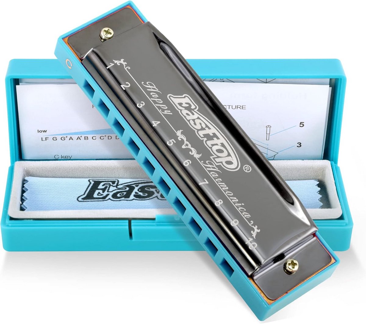 Diatonische Blues Mondharmonica in C voor Beginners en Gevorderden