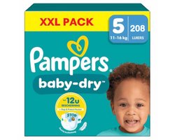 Pampers - Baby Dry - Maat 5 - Maandbox - 208 stuks - 11/16 KG