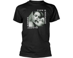 Type O Negative Bloody Kisses T-shirt Zwart 100% Katoen