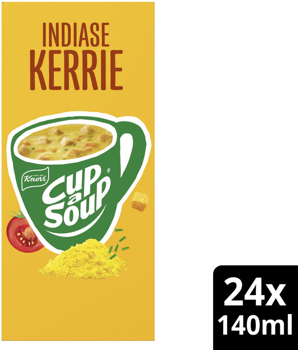 Cup-a-Soup Knorr Indiase kerrie 24x140ml | 4 stuks