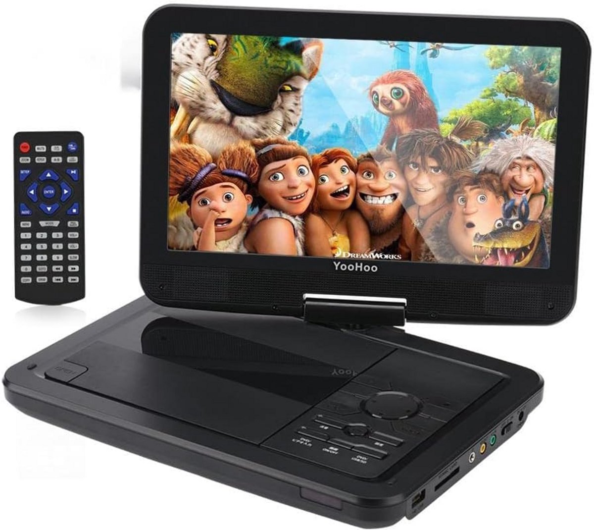 Draagbare DVD speler - Portable DVD speler - Met USB en Accu - Voor in Auto - Mediaspeler