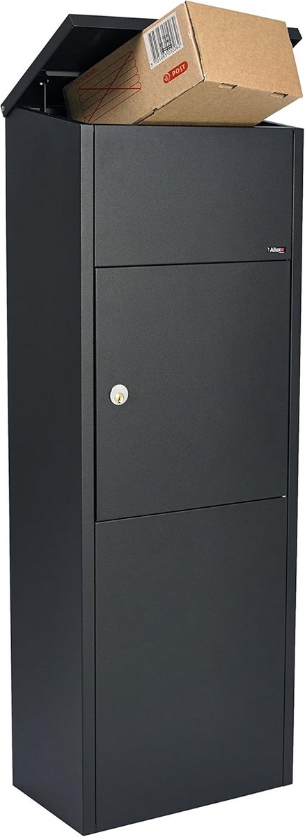 Grote Pakketbrievenbus XXL met Veilig Slot - Waterdicht en Afsluitbaar - Zwart 105x38x23 cm