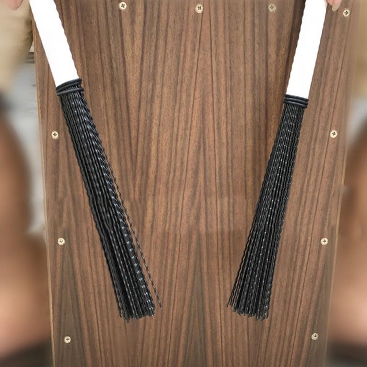 Professionele Nylon Drum Borstels voor Jazz en Percussie - Flexibele Slagwerkstokken