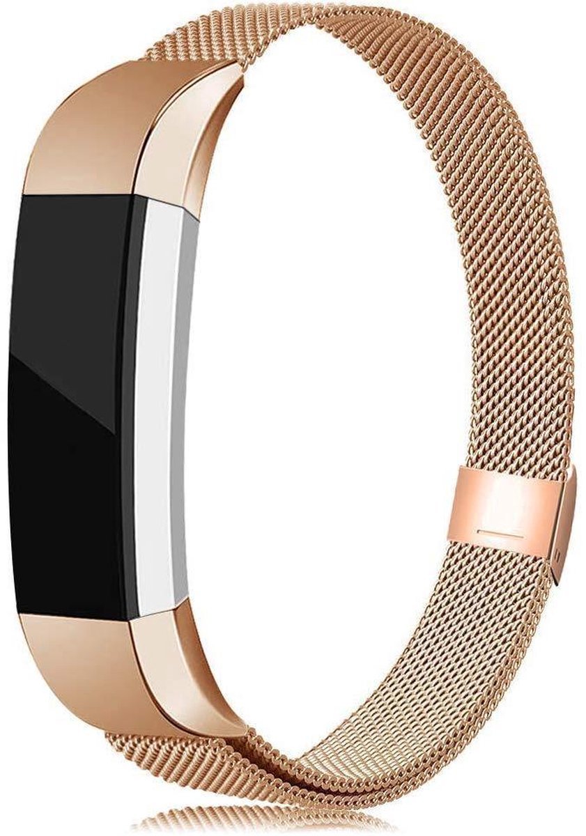 Milanees Bandje - Fitbit Fitbit Alta (HR) - Fitbit Ace - Gold - Goud - Maat small