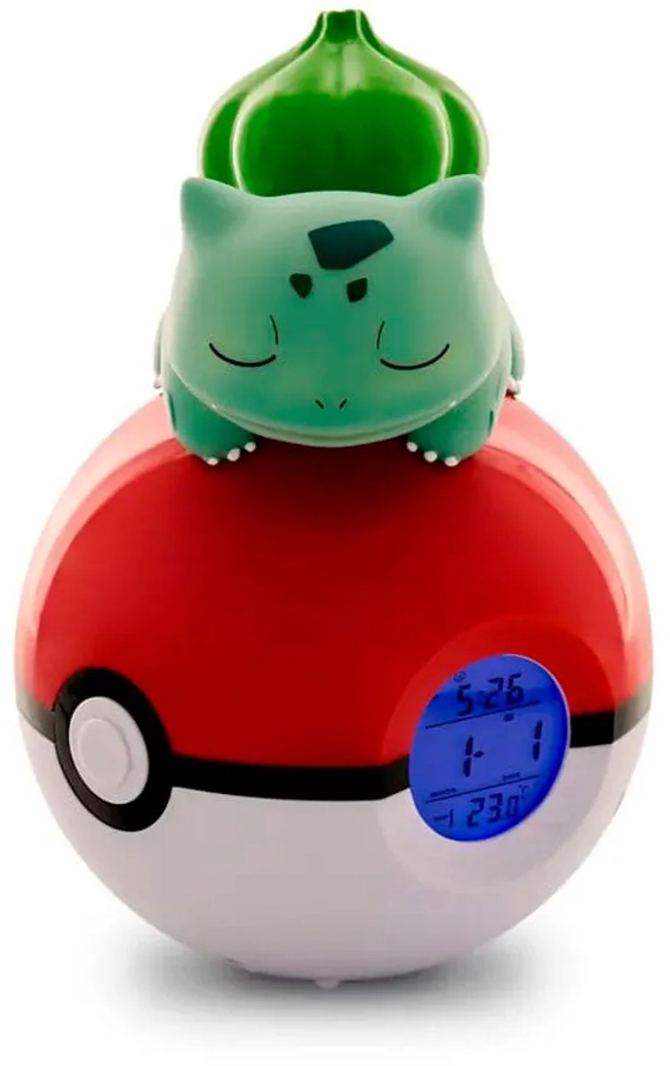 Teknofun Pokémon - Pokéball Bulbasaur Wekkerradio
