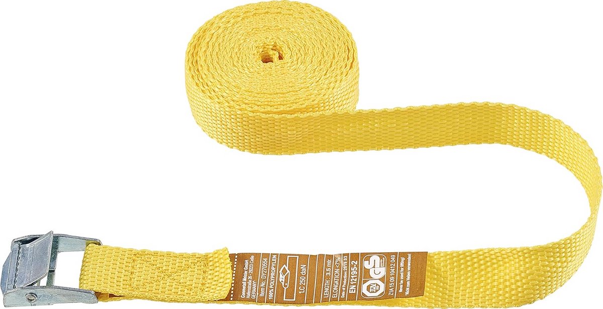 Spanband 3,5 Meter Lang met Klemslot - Sterke Ladingzekering 250 kg