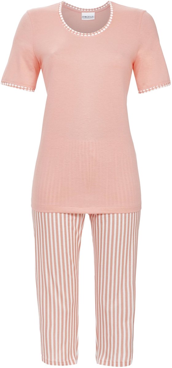 Ringella Roze strepen pyjama Ringella - Roze - Maat - 50