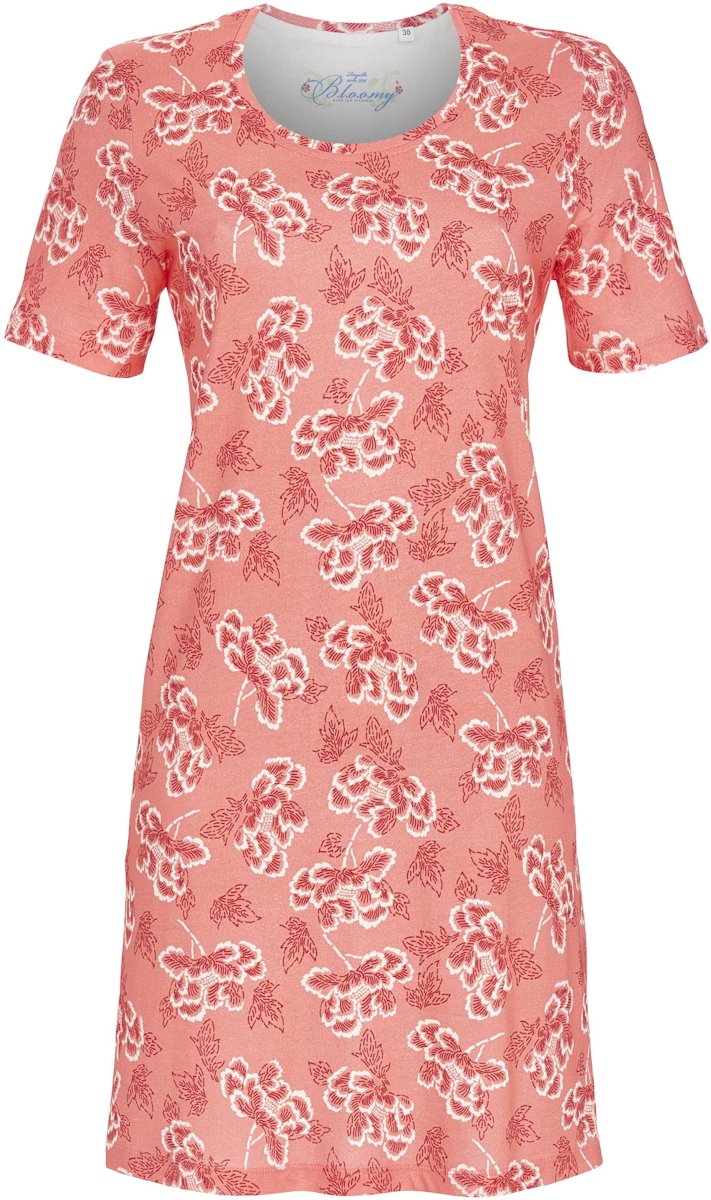 Ringella Rood gebloemd nachthemd Ringella - Rood - Maat - 46