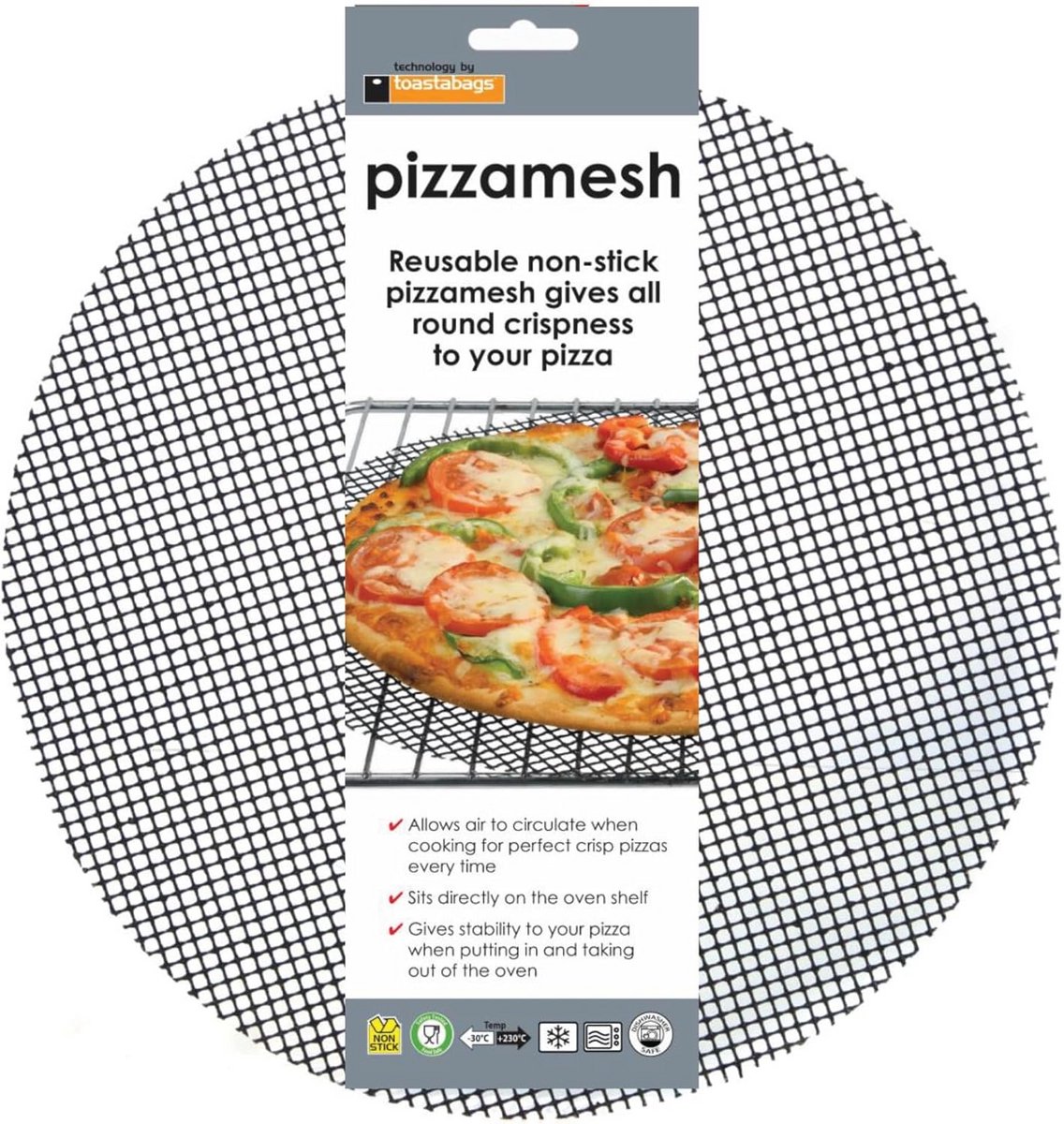 Knapperige Pizza Bakvorm Oven - Herbruikbaar Anti-aanbak Ovenrooster