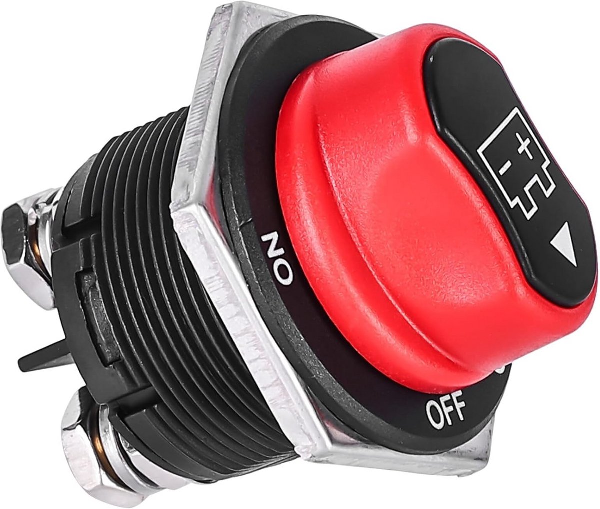 Hoofdschakelaar Batterij Isolator 12V/24V 200A - Waterdichte Accu Scheidingsschakelaar voor Auto, Vrachtwagen & Boot