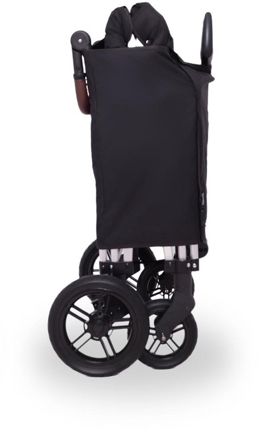 FUXLIFE by FUXTEC CTXL900 Bolderkar voor 4 kinderen - Opvouwbaar - Zwart - Met Veiligheidsriemen & Zonnedak - Strandkar & Handkar - Max. 75kg — afbeelding 2