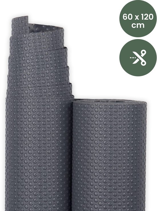 STACK® Antislipmat - 60x120cm - Grijs - Beschermer Keuken & Meubels - Gripmat Op Maat - Ladebeschermer & Lademat - Ondertapijt - Keukenlade en onder Tapijt - Antislipmatten