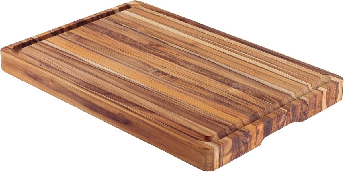 XXL Hakblok van FSC Teakhout - 60x40x4.5 cm - Duurzaam Snijplank