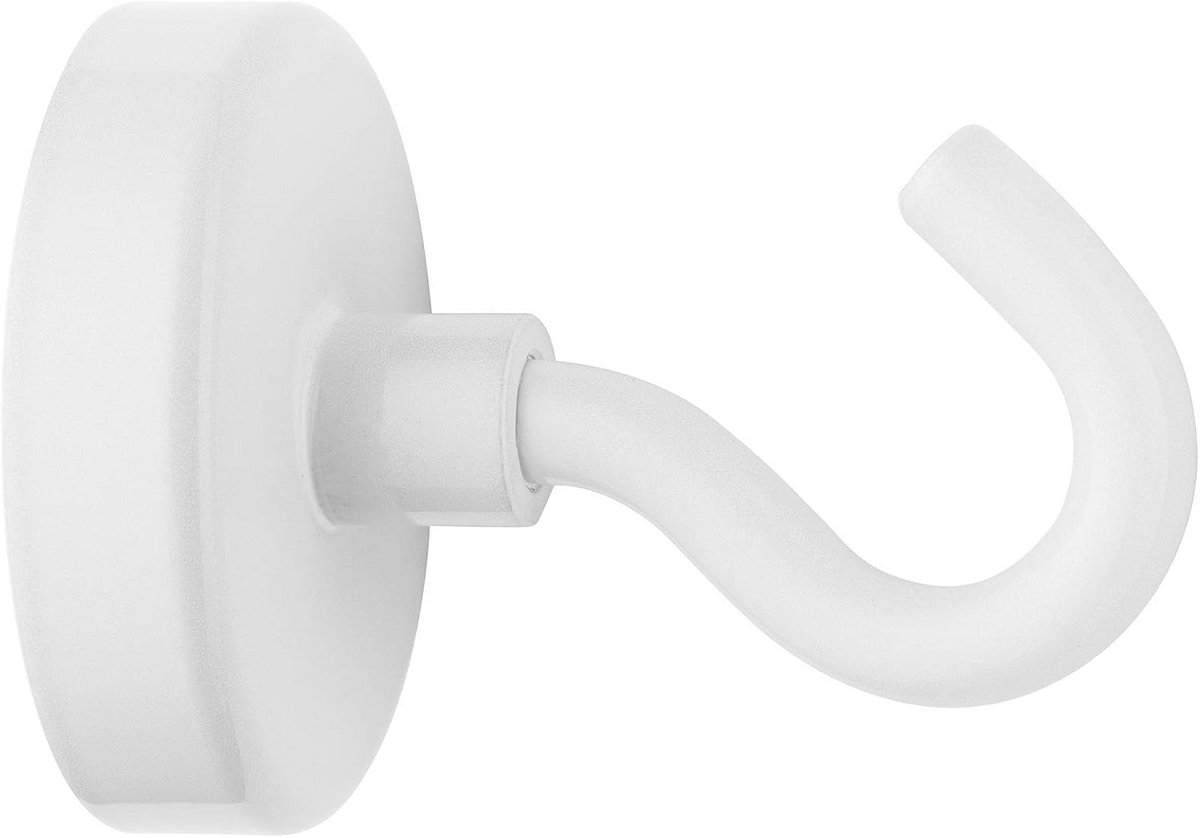 Magneethaak Neodymium 48 mm - Hechtkracht tot 60 kg - Wit