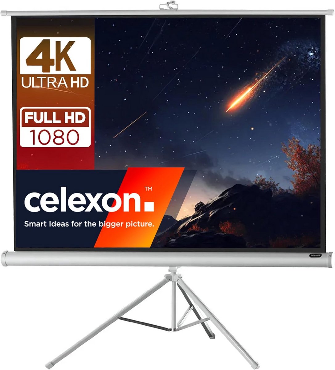 Mobiel Draagbaar Projectiescherm met Statief - 158 x 118 cm - 4:3 - Gain 1,0