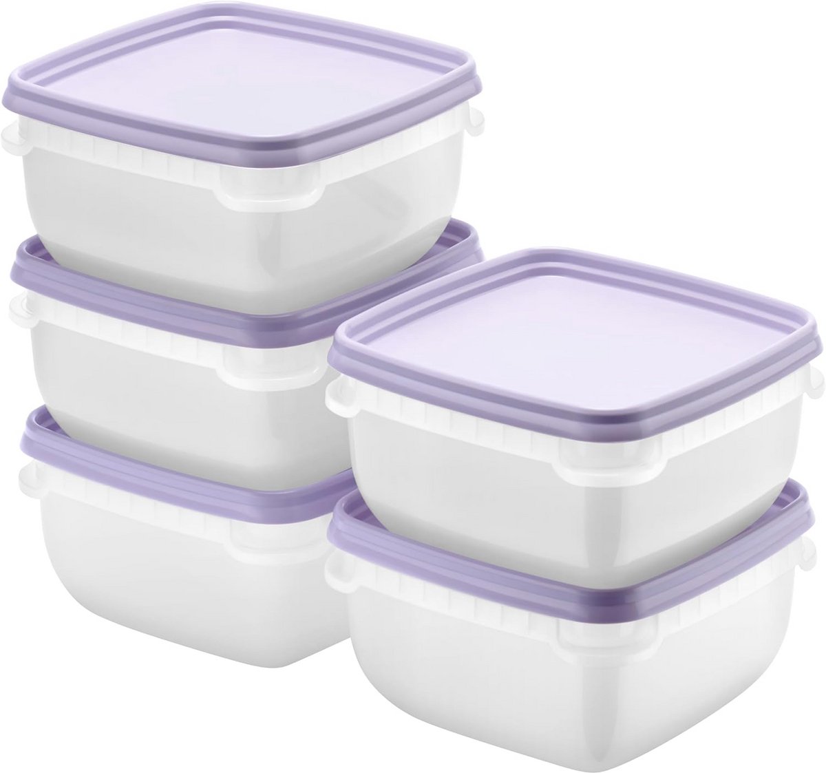 Food Storage Containers 0.5L Set van 5 - BPA-vrij en Temperatuurbestendig