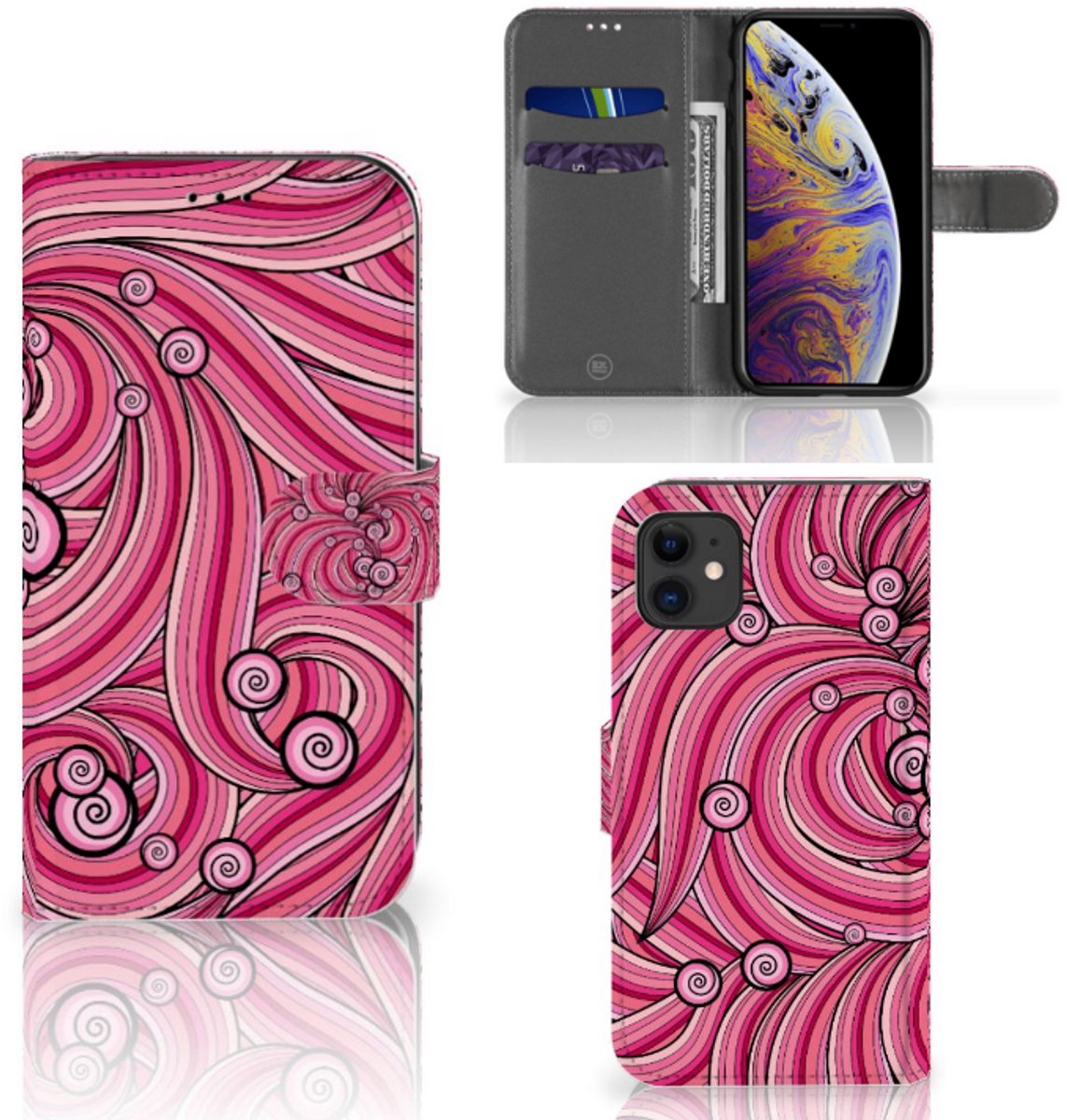 Apple iPhone 11 Hoesje Swirl Pink