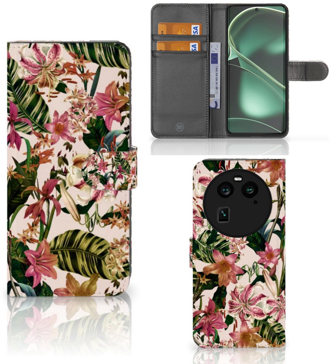 OPPO Find X6 Hoesje Flowers