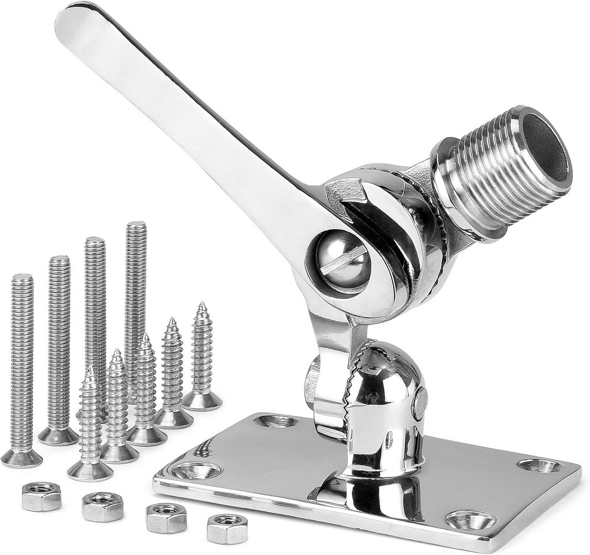 Verstelbare VHF Antenne Mount voor Boot van RVS 316