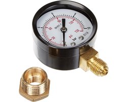 Manometer 0 tot 10 bar met schroefdraad 1/4 inch en 1/2 inch voor irrigatie