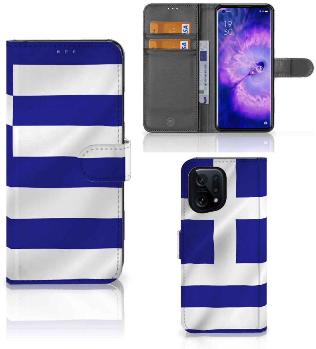 OPPO Find X5 Bookstyle Case Griekenland