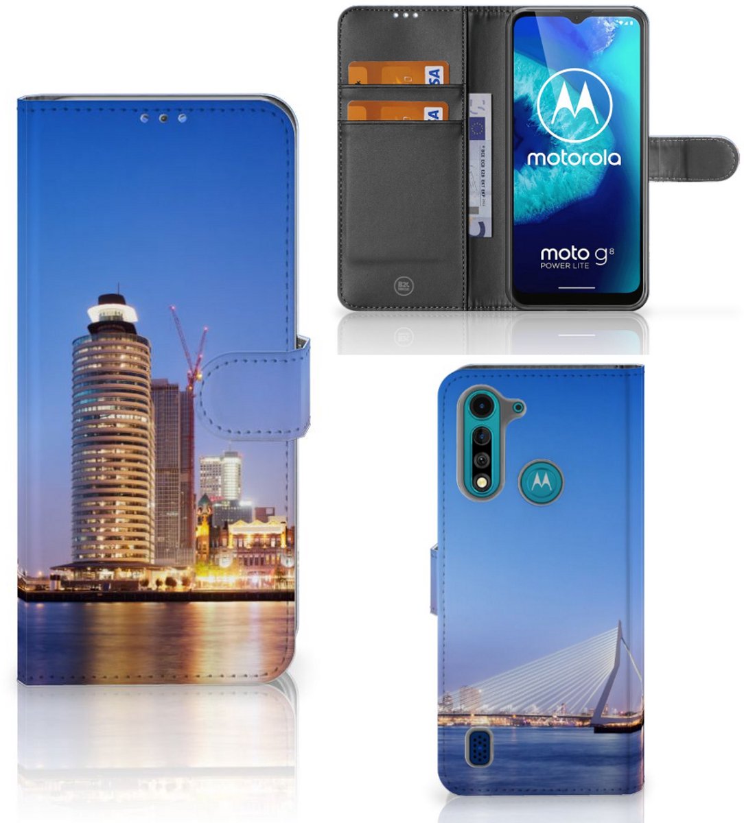 Motorola G8 Power Lite Flip Cover Rotterdam