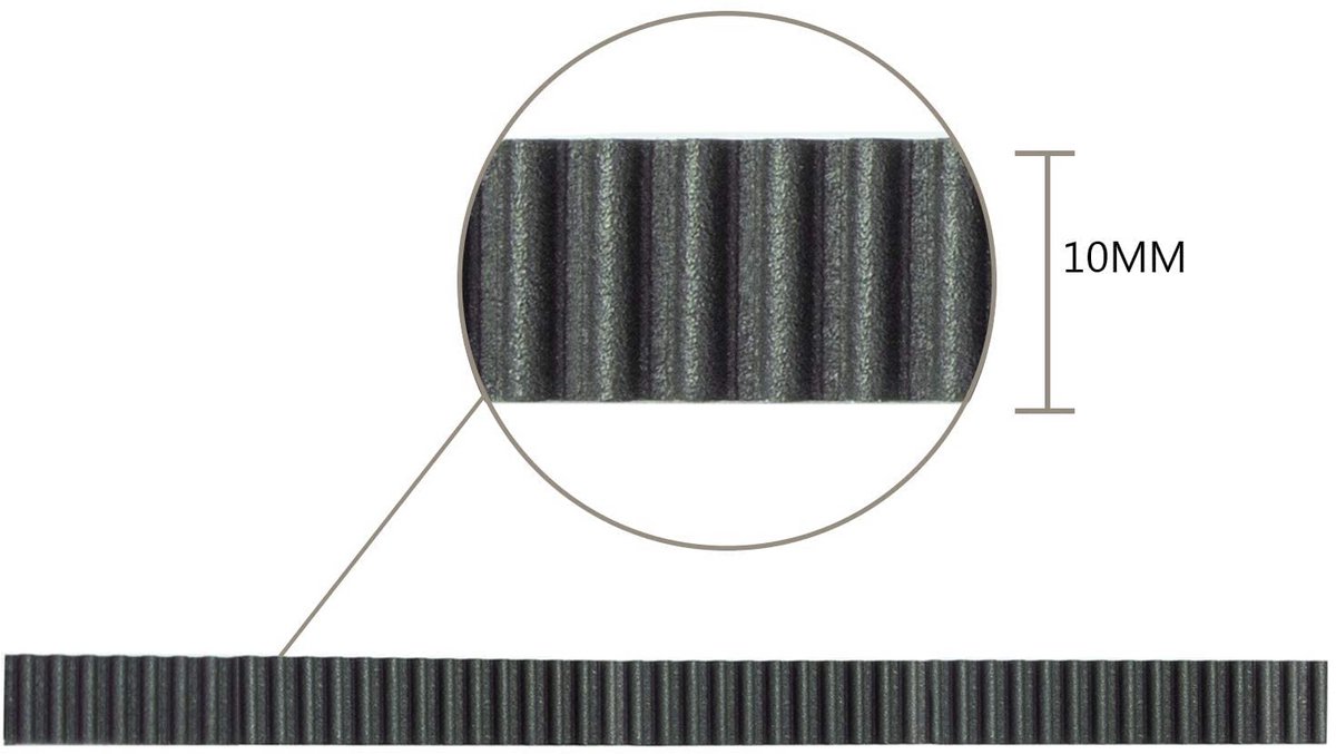3D-printer 2GT tandriem 10 mm breed, synchrone rubberen tandriem, ideaal voor 3D-printen