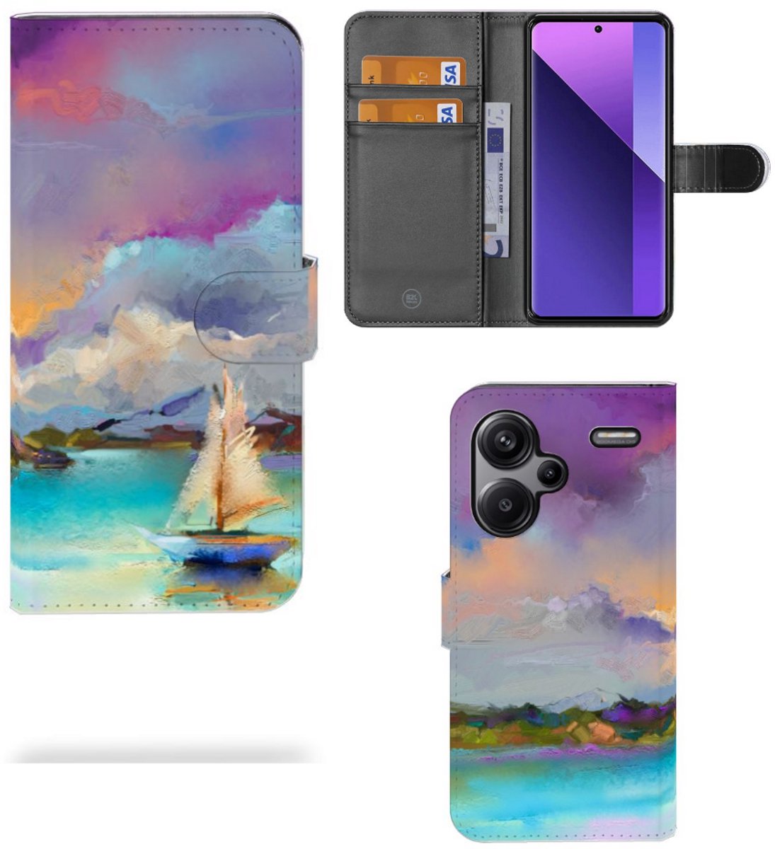 Boekhoesje voor Hoesje Xiaomi Redmi Note 13 Pro Plus Boat