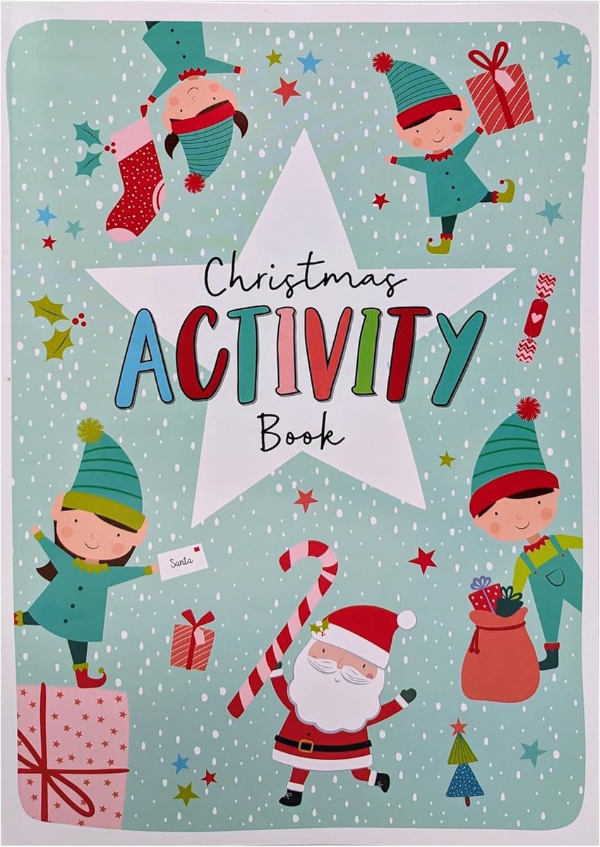 Creatief Kerst Activiteitenboek voor Kinderen - Met Puzzels, Spelletjes en Stickers
