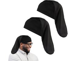 Dreadlock Cap Set voor Lang Haar - Hoofd Wraps en Slaap Bonnet voor Dreads, Vlechten en Haarstijlen