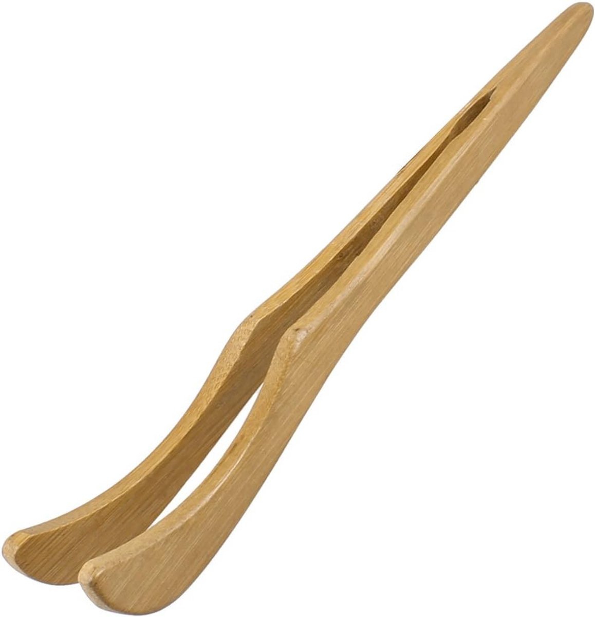 Houten Gebogen Tip Theetang - 7 Inch