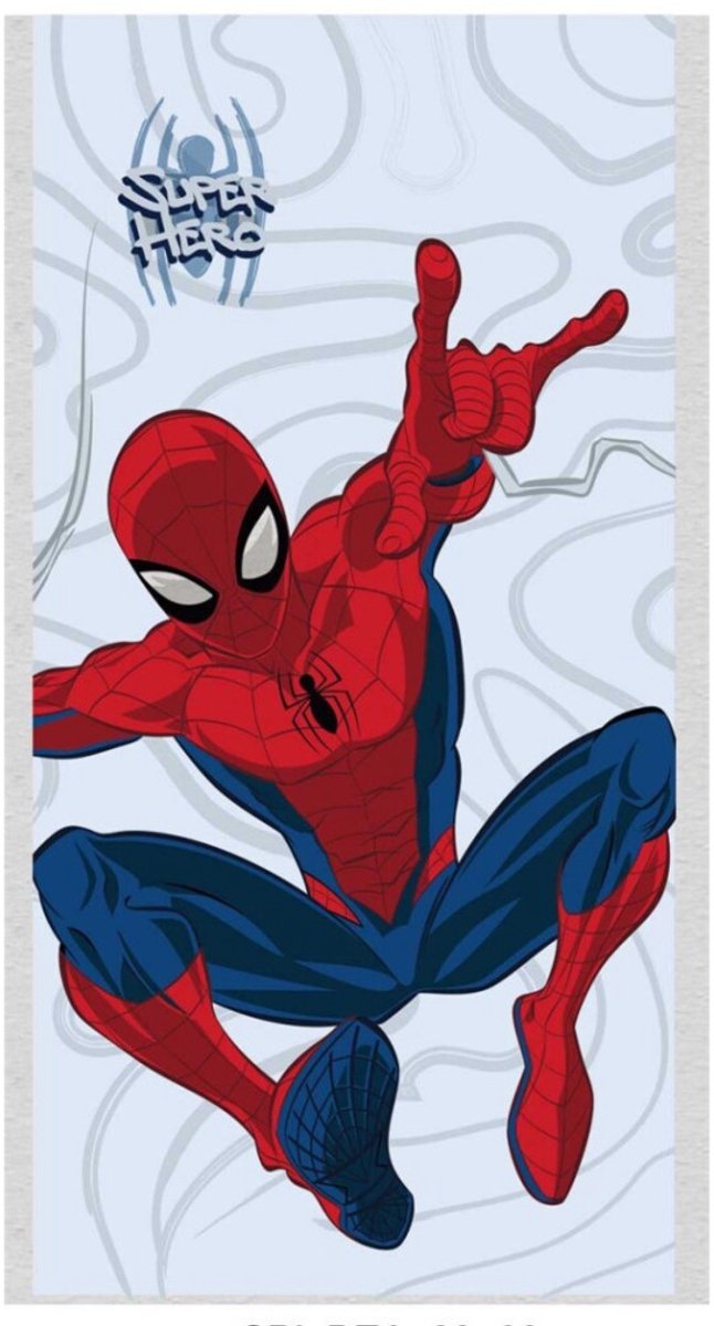 Spiderman handdoek web polyester 70 x 140 cm