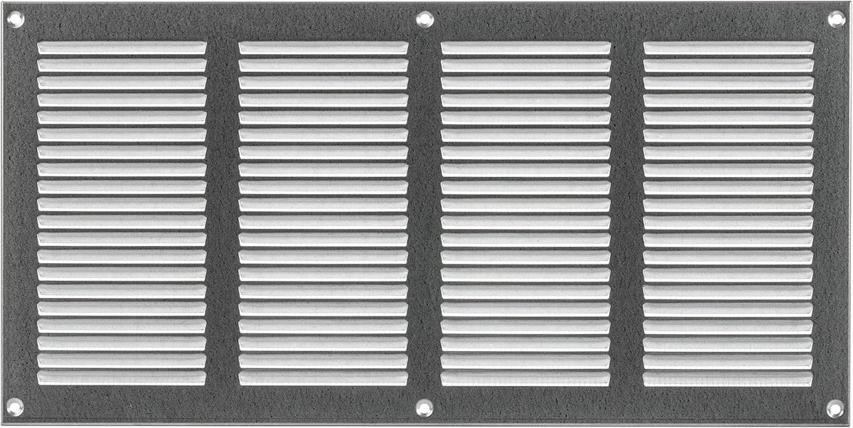 Ventilatierooster met Insectenbescherming - 400 x 200 mm Metaal Verzinkt voor Ventilatiesystemen