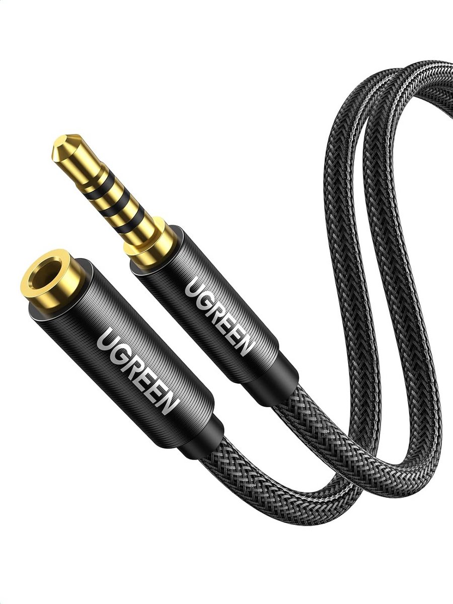 3.5mm Audio Extension Cable met Microfoon voor Headsets en Controllers (1M)