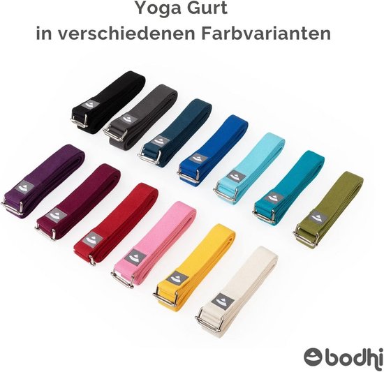 Yogariem van Katoen met Schuifgesp - Praktisch Yoga-Accessoire voor Beginners en Gevorderden — afbeelding 5