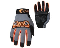 KUTOOK Work gloves, garden gloves, wear-resistant, cut-resistant, coated, flexible, versatile, mechanical and industrial protection