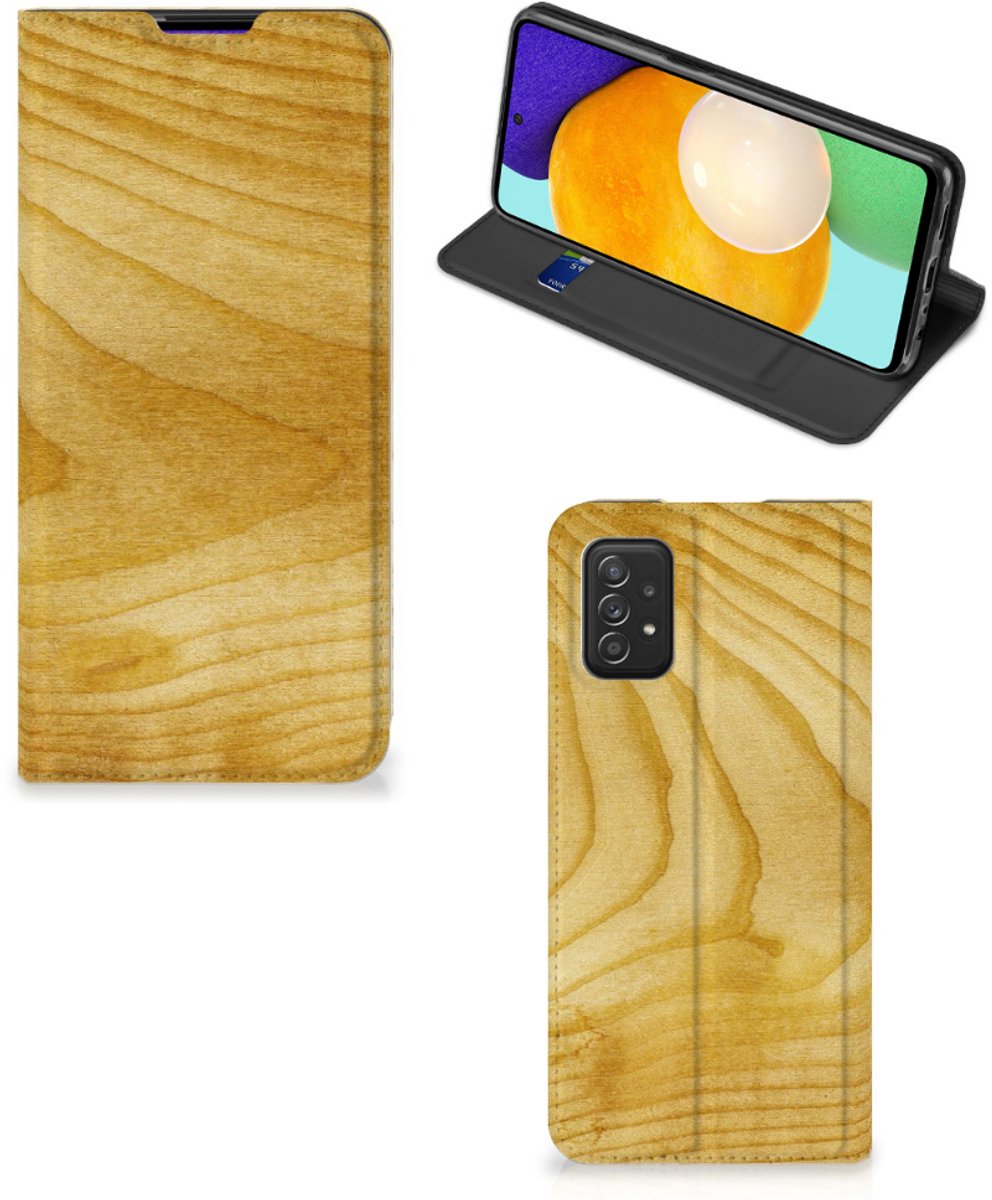 Samsung Galaxy A03s Book Wallet Case Licht Hout